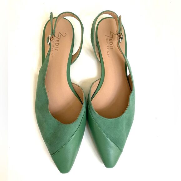 27 Edit Makenna Slingback Flat By Naturalizer 5.5 Green - Picture 2 of 10